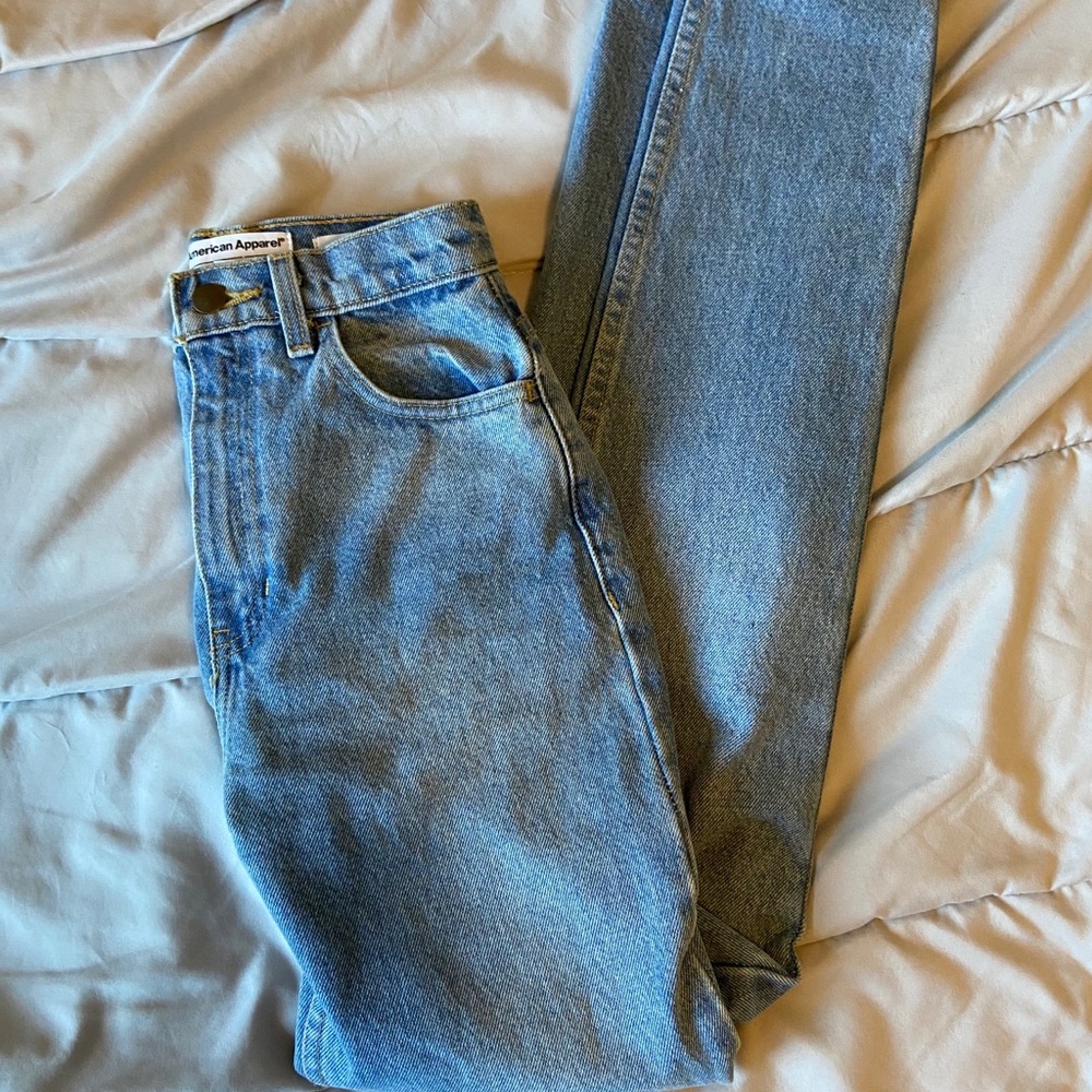 American Apparel High-Waisted Mom Jeans